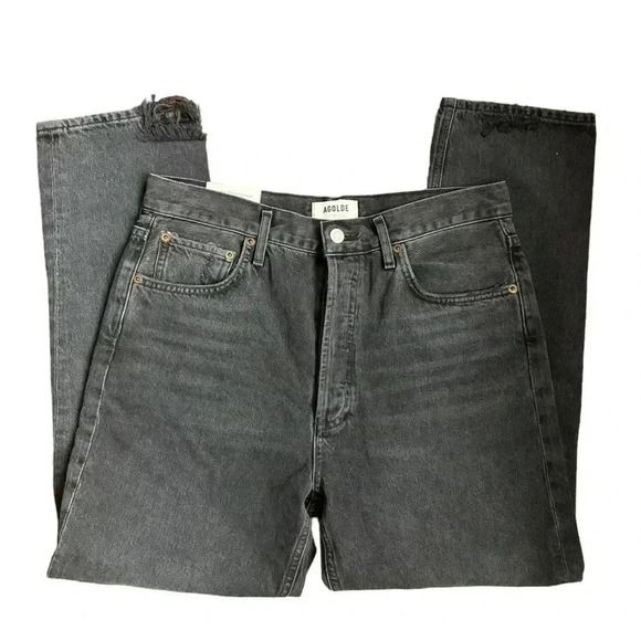 AGOLDE Riley High Rise Straight Crop in Edit Button Fly Women’s 29 - Picture 2 of 16